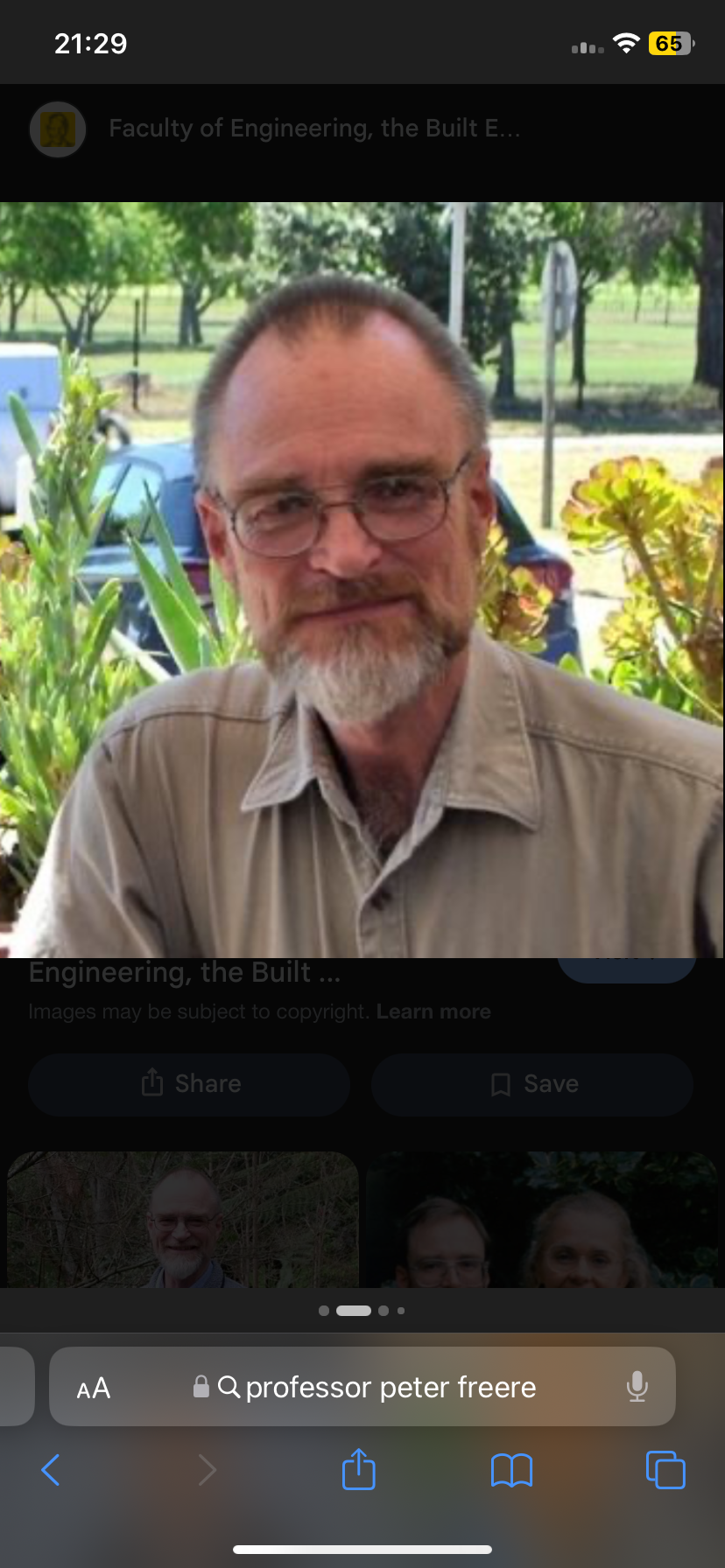 Portrait of Prof Peter F